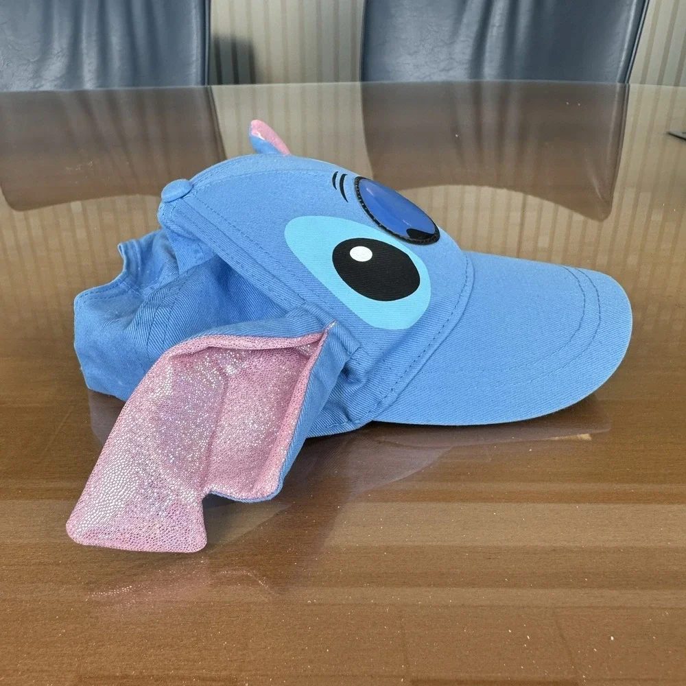 Disney Lilo and Stitch Hat Blue Baseball Cap Strap Back Adjustable Youth